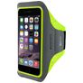 Mobiparts Comfort Fit Telefoonhouder Hardlopen iPhone 8 Plus Sport Hoesje Neopreen Sportarmband - Neon Green