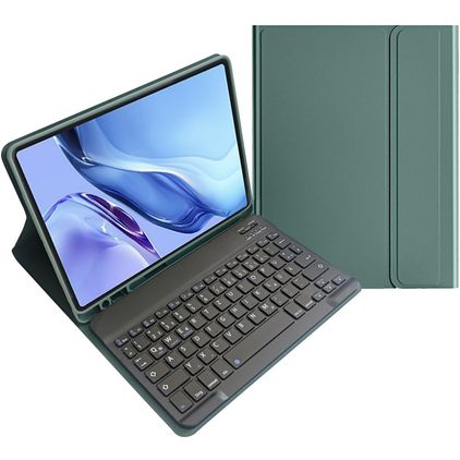 Mobigear Keys iPad Air 3 (2019) Hoes QWERTZ Bluetooth Toetsenbord Bookcase + Stylus Houder - Groen