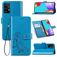 Mobigear Clover Samsung Galaxy A52 Hoesje Bookcase Portemonnee - Blauw