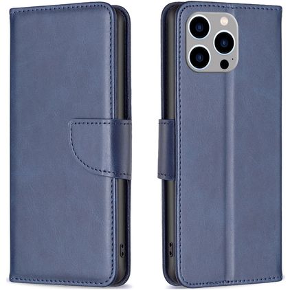 Mobigear Excellent iPhone 15 Pro Max Hoesje Bookcase Portemonnee - Blauw
