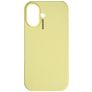 Nudient Base iPhone 16 Plus Siliconen Hoesje Backcover - Pale Yellow