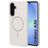 Mobiparts Slim Line Samsung Galaxy A36 MagSafe Hoesje Hardcase Backcover - Off White