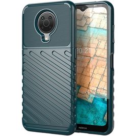 Mobigear Groove Nokia G20 Hoesje Flexibel TPU Backcover - Groen