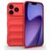 Mobigear Bumpy iPhone 18 Pro Hoesje Flexibel TPU Backcover - Rood