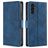 Mobigear Croco Samsung Galaxy A04s Hoesje Bookcase Portemonnee - Blauw
