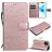 Mobigear Sunflower iPhone 12 Pro Hoesje Bookcase Portemonnee - Roségoud