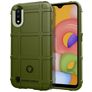 Mobigear Rugged Shield Samsung Galaxy A01 Hoesje Flexibel TPU Backcover Shockproof - Groen