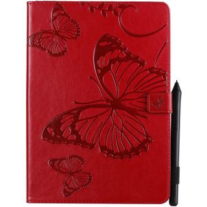 Mobigear Butterfly iPad 8 (2020) Hoes Bookcase + Stylus Houder - Rood
