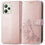 Mobigear Clover Realme C35 Hoesje Bookcase Portemonnee - Roségoud