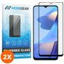 Mobigear Premium OPPO A16 Glazen Screenprotector - Case Friendly - Zwart (2-Pack)