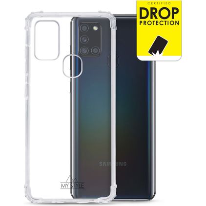 My Style Protective Flex Doorzichtig Samsung Galaxy A21s Hoesje Flexibel TPU Backcover Shockproof - Transparant