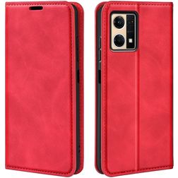 Mobigear Retro Slim OPPO Reno 7 4G Hoesje Bookcase Portemonnee - Rood