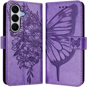 Mobigear Butterfly Samsung Galaxy A27 Hoesje Bookcase Portemonnee - Paars