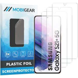 Mobigear Samsung Galaxy S21 Plus Screenprotector Folie - Case Friendly (3-Pack)