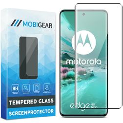 Mobigear Premium Motorola Edge 40 Neo Glazen Screenprotector - Case Friendly - Zwart