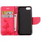 Mobigear Butterfly iPhone SE (2020) Hoesje Bookcase Portemonnee - Magenta
