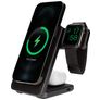 Mobiparts Foldable 3 in 1 Draadloze lader Qi Wireless 15W - Zwart
