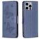 Mobigear Butterfly iPhone 15 Pro Max Hoesje Bookcase Portemonnee - Blauw