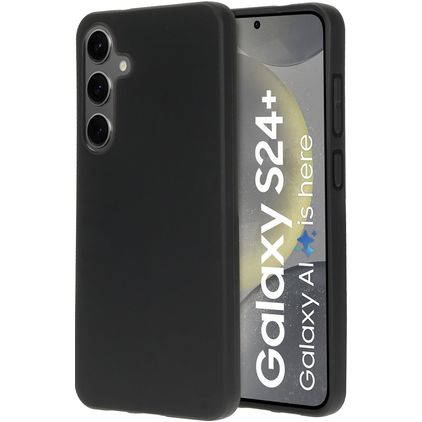 Mobiparts Classic Samsung Galaxy S24 Plus Hoesje Flexibel TPU Backcover - Matt Black