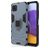 Mobigear Armor Ring Samsung Galaxy A22 5G Hoesje Hardcase Backcover Shockproof met Ringhouder - Blauw
