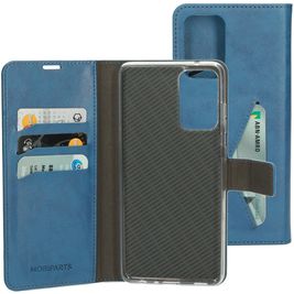 Mobiparts Classic Wallet Samsung Galaxy A72 Hoesje Bookcase Portemonnee - Steel Blue