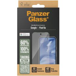 PanzerGlass Ultra-Wide Fit Google Pixel 9a Glazen Screenprotector - Case Friendly - Zwart