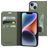Mobiparts Classic Wallet iPhone 14 Hoesje Bookcase Portemonnee - Stone Green