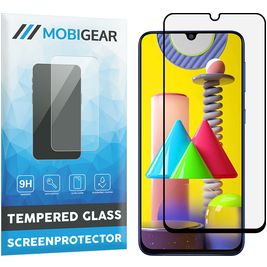 Mobigear Premium Samsung Galaxy M31 Glazen Screenprotector - Case Friendly - Zwart