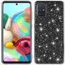 Mobigear Glitter Samsung Galaxy A73 Hoesje Hardcase Backcover - Zwart