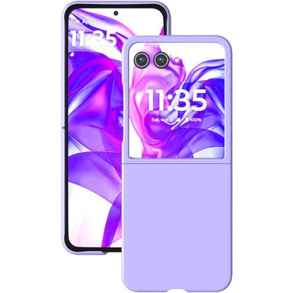 Mobigear Colors Motorola Razr 50 Ultra Hoesje Hardcase Backcover - Paars
