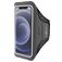 Mobiparts Comfort Fit Telefoonhouder Hardlopen iPhone 12 Mini Sport Hoesje Neopreen Sportarmband - Zwart
