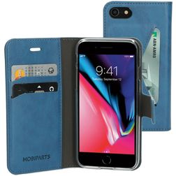 Mobiparts Classic Wallet iPhone 7 Hoesje Bookcase Portemonnee - Steel Blue