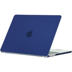 Mobigear Matte MacBook Air 15 Inch (2023-2025) Hoes Hardshell Laptopcover MacBook Case - Marineblauw - Model A2941 / A3114 / A3241