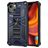 Mobigear Armor Stand iPhone 13 Pro Max Hoesje Hardcase Backcover Shockproof met Standaard - Blauw