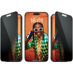 PanzerGlass Ultra-Wide Fit iPhone 15 Pro Max Glazen Screenprotector Privacy - Case Friendly + Installatie Frame