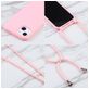 Mobigear Lanyard iPhone 16 Siliconen Hoesje met koord - Roze