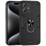 Mobigear Armor Ring Motorola Moto G54 Hoesje Hardcase Backcover Shockproof met Ringhouder - Zwart