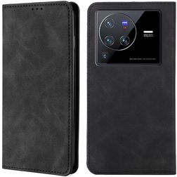 Mobigear Retro Slim Vivo X80 Pro Hoesje Bookcase Portemonnee - Zwart