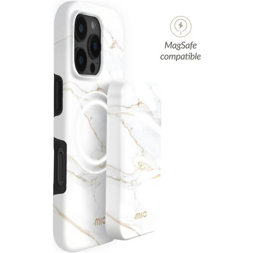 MIO Powerbank 5.000 mAh 15W - MagSafe Compatible - White Marble