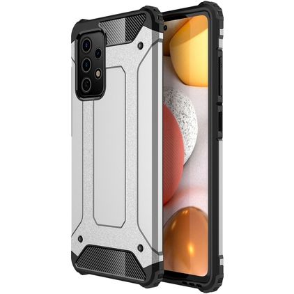 Mobigear Outdoor Samsung Galaxy A52s 5G Hoesje Hardcase Backcover Shockproof - Zilver