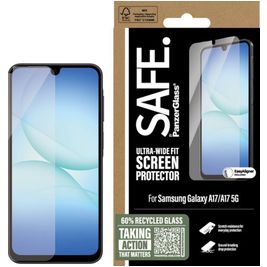 SAFE by PanzerGlass Ultra-Wide-Fit Samsung Galaxy A17 Glazen Screenprotector - Case Friendly