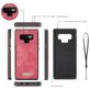 Caseme 008 Samsung Galaxy Note 9 Hoesje Uitneembare 2in1 Bookcase Portemonnee - Rood