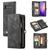 Caseme 008 Samsung Galaxy S10 Plus Hoesje Uitneembare 2in1 Bookcase Portemonnee - Zwart