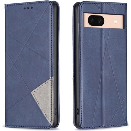 Mobigear Rhombus Slim Google Pixel 8a Hoesje Bookcase - Blauw