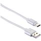 Mobigear Nylon USB-A naar USB-C Kabel 0.2 Meter - Wit