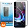 Mobigear Premium Motorola Edge (2021) Glazen Screenprotector - Case Friendly - Zwart (3-Pack)