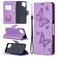 Mobigear Butterfly Samsung Galaxy A12 Hoesje Bookcase Portemonnee - Paars