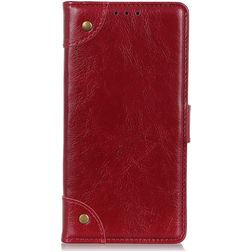 Mobigear Ranch Nokia 1.3 Hoesje Bookcase Portemonnee - Bordeaux Rood