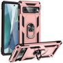 Mobigear Armor Ring Google Pixel 7 Pro Hoesje Hardcase Backcover Shockproof met Ringhouder - Roségoud
