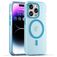 Mobigear Shockproof iPhone 16 Pro MagSafe Hoesje Flexibel TPU Backcover - Blauw